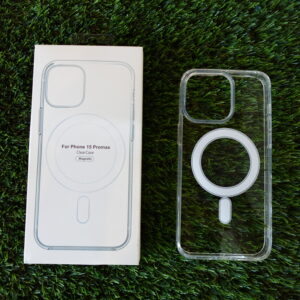 Funda MagSafe Transparente iPhone 15 Pro Max Carga Inalámbrica 2800 GN